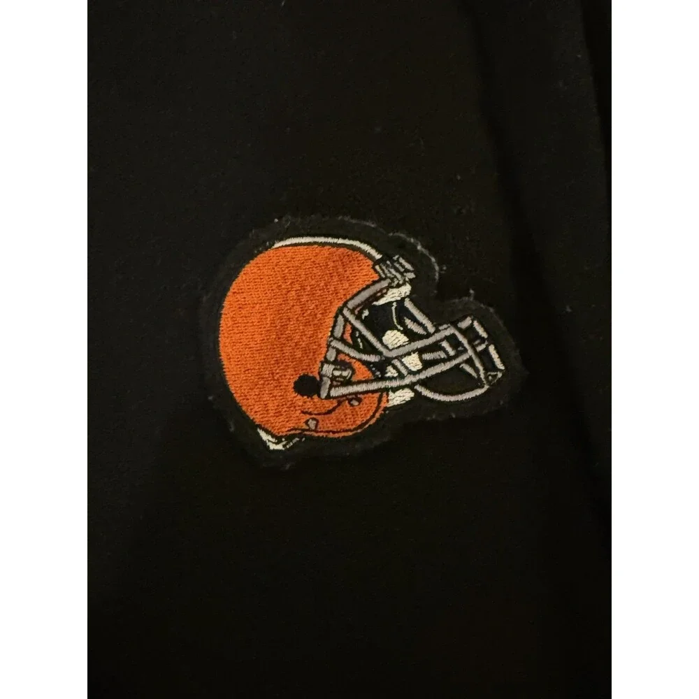 VTG Y2K Cleveland Browns Sports Illustrated FullZip Fleece  Jacket Black Size XL
